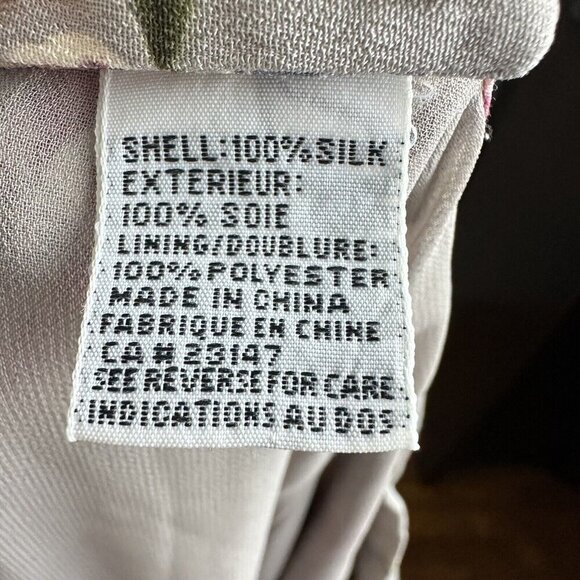 Talbots Women 14 Pure Silk Maxi Skirt Floral Lined Back Zip 90s Y2K Cottagecore - Picture 3 of 10